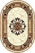 Овальный ковер VISION DELUXE carving D045 CREAM