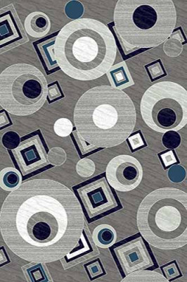 Прямоугольный ковер MEGA carving D270 GRAY