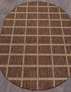 Ковёр VEGAS-S004-BROWN-OVAL