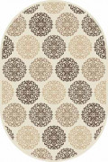Овальный ковер VALENCIA DELUXE D313 CREAM-BROWN