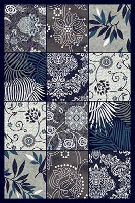 Прямоугольный ковер MEGA carving D271 GRAY