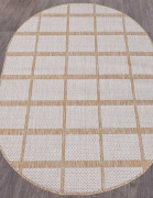 Ковёр VEGAS-S004-CREAM-OVAL