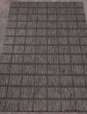 Ковёр VEGAS-S004-D-GRAY-BLACK-STAN