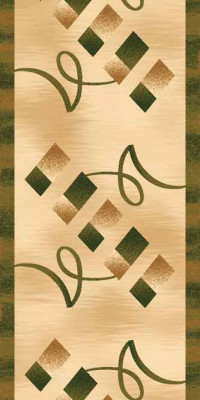 Ковровая дорожка DA VINCI D054 BEIGE-GREEN