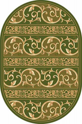 Овальный ковер KAMEA carving 0986 GREEN
