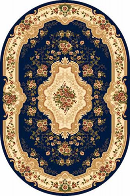 Овальный ковер VALENCIA DELUXE D317 NAVY