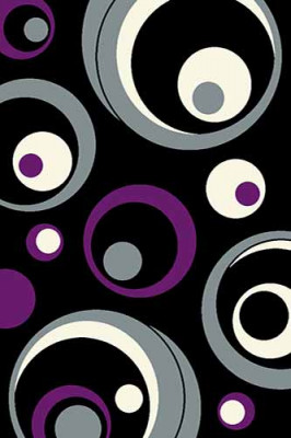 Прямоугольный ковер SUNRISE V815 BLACK-VIOLET