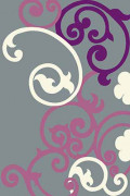 Прямоугольный ковер VISION DELUXE carving V805 GRAY-LILAC
