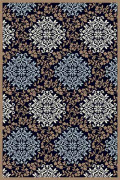 Прямоугольный ковер VALENCIA DELUXE D374 D.NAVY-BROWN