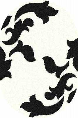 Овальный ковер PLATINUM T620 NATURAL-BLACK