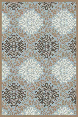 Прямоугольный ковер VALENCIA DELUXE D374 L.BLUE-BROWN