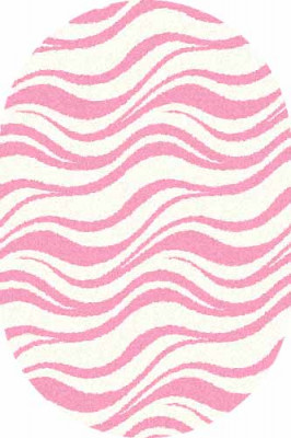 Овальный ковер COMFORT SHAGGY S609 BONE-PINK