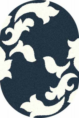 Овальный ковер PLATINUM T620 NAVY-NATURAL