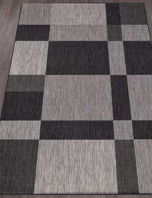 Ковёр VEGAS-S005-GRAY-BLACK-STAN
