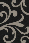 Прямоугольный ковер PLATINUM T644 BLACK-GRAY