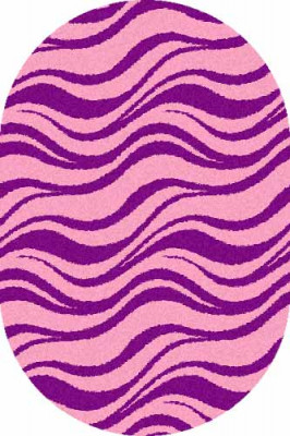 Овальный ковер COMFORT SHAGGY S609 PINK-PURPLE