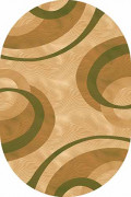 Овальный ковер KAMEA carving 4783 BEIGE-GREEN