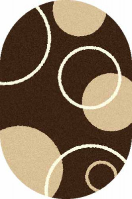 Овальный ковер COMFORT SHAGGY S610 BROWN