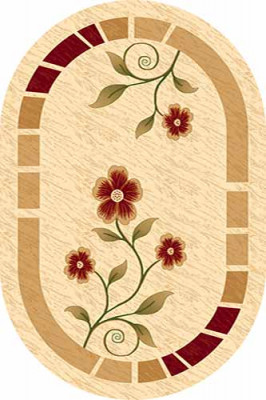 Овальный ковер KAMEA carving 4788 CREAM