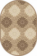 Овальный ковер VALENCIA DELUXE D374 BEIGE-BROWN