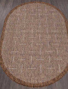 Ковёр VEGAS-S008-BROWN-CREAM-OVAL