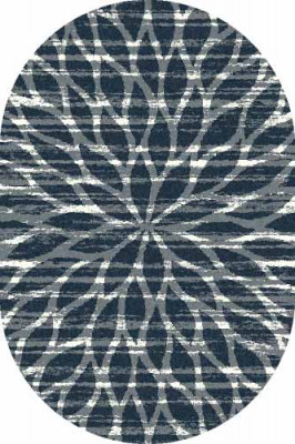 Овальный ковер PLATINUM T626 NAVY-BLUE