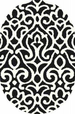 Овальный ковер PLATINUM T627 BLACK