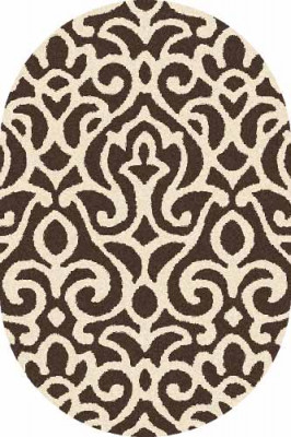 Овальный ковер PLATINUM T627 BROWN