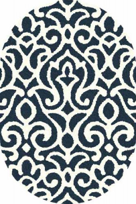 Овальный ковер PLATINUM T627 NAVY