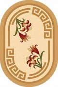Овальный ковер KAMEA carving 5280 BEIGE