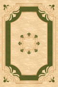 Прямоугольный ковер KAMEA carving 5333 CREAM-GREEN