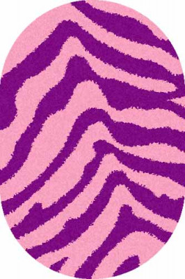 Овальный ковер SHAGGY ULTRA S604 PINK-PURPLE