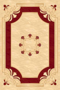 Прямоугольный ковер KAMEA carving 5333 CREAM-RED