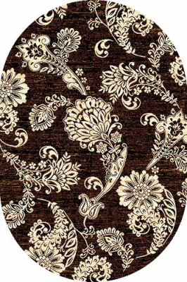 Овальный ковер LAGUNA D232 BLACK-BROWN