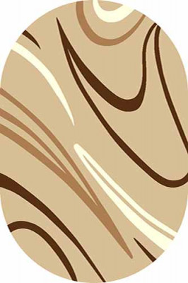 Овальный ковер VISION DELUXE carving V804 BEIGE