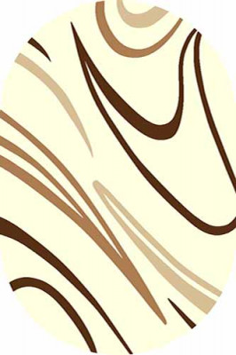 Овальный ковер VISION DELUXE carving V804 L.CREAM