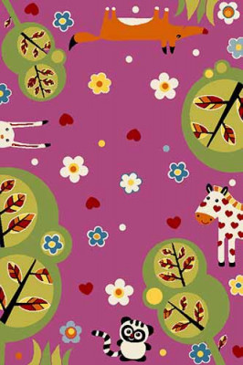 Прямоугольный ковер CRYSTAL C022 PINK