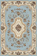 Прямоугольный ковер VALENCIA DELUXE D317 L.BLUE-BROWN