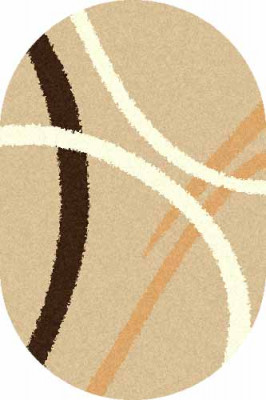 Овальный ковер SHAGGY ULTRA S606 BEIGE