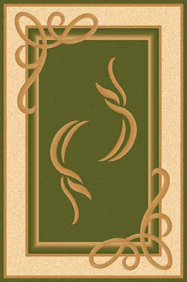 Прямоугольный ковер KAMEA carving A704 GREEN