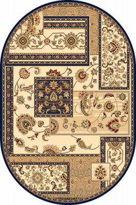 Овальный ковер VALENCIA DELUXE D248 CREAM-NAVY