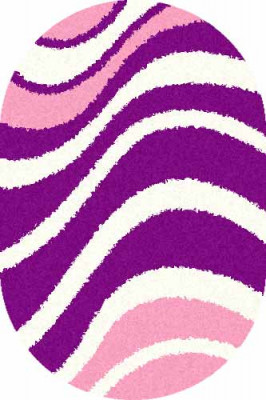 Овальный ковер SHAGGY ULTRA S607 BONE-PURPLE
