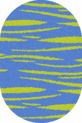 Овальный ковер SHAGGY ULTRA S608 BLUE-GREEN