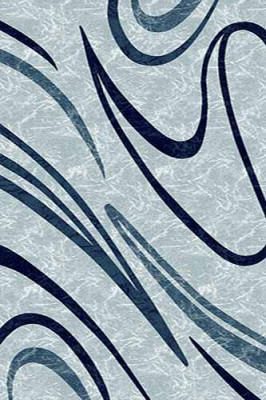 Прямоугольный ковер MEGA carving D265 L.BLUE