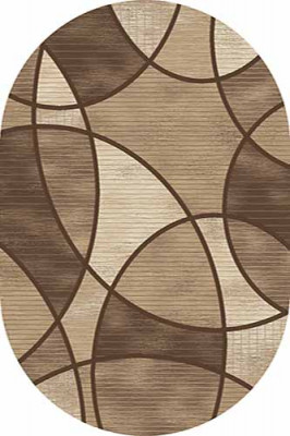 Овальный ковер MEGA carving D282 BROWN
