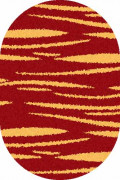 Овальный ковер SHAGGY ULTRA S608 RED-YELLOW