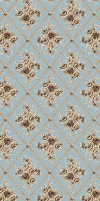 Ковровая VALENCIA DELUXE P030 L.BLUE-BROWN