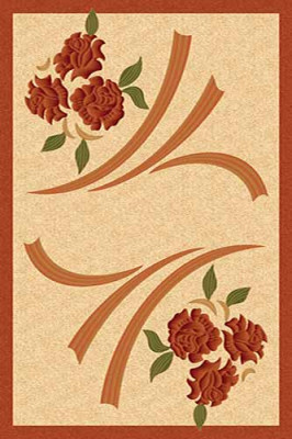 Прямоугольный ковер KAMEA carving D098 TERRA